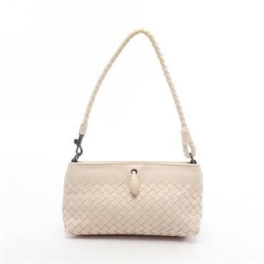 BOTTEGA VENETA Intrecciato Shoulder Handbag 120773 leather Pink Used Women