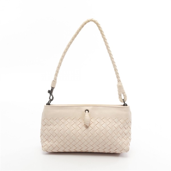 BOTTEGA VENETA Intrecciato Shoulder Handbag 120773 leather Pink Used Women