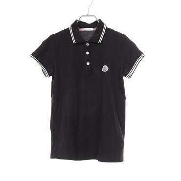 MONCLER Polo shirt with Stripes 8386000 cotton Black Size XS Used Women