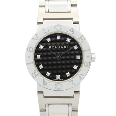 BVLGARI BVLGARI 12P Diamond Wrist Watch BB26BSS/12 Quartz SS Used Women