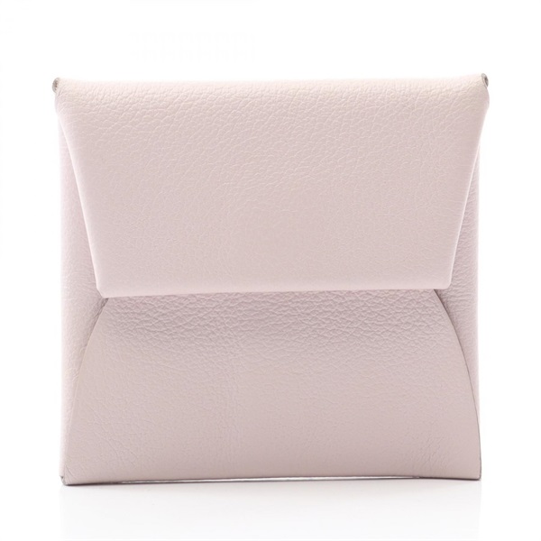 HERMES Bastia coin purse Evercolor leather Pink Rose eglantine Used Women B SHW
