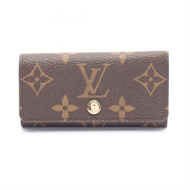 LOUIS VUITTON Multicles 4 key holder M62631 Monogram canvas Brown Used unisex LV
