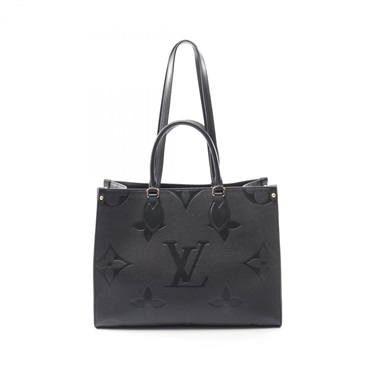 LOUIS VUITTON OntheGo MM Shoulder Tote Bag M45595 Monogram empreinte leather LV