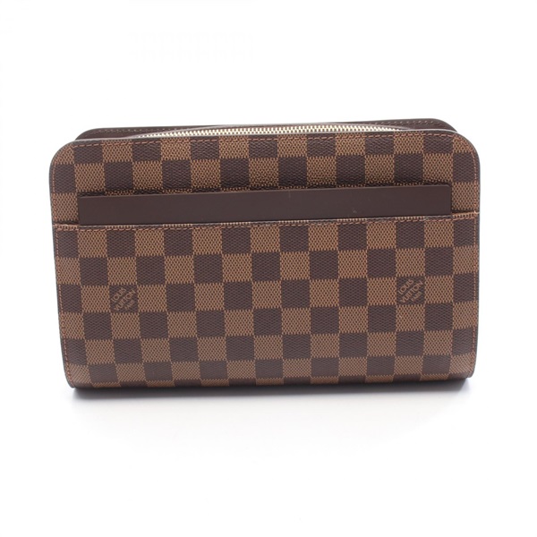 LOUIS VUITTON Saint Louis Business Clutch bag N51993 Damier canvas Ebene Used LV