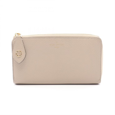 LOUIS VUITTON Portefeuille Comet long wallet M63104 Taurillon leather Galet used