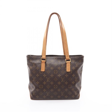 LOUIS VUITTON Cabas Piano Shoulder Bag M51148 Monogram canvas leather Brown Used