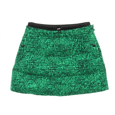 MONCLER GENIUS 1 JW ANDERSON mini skirt #40 cotton Green Black Used Women