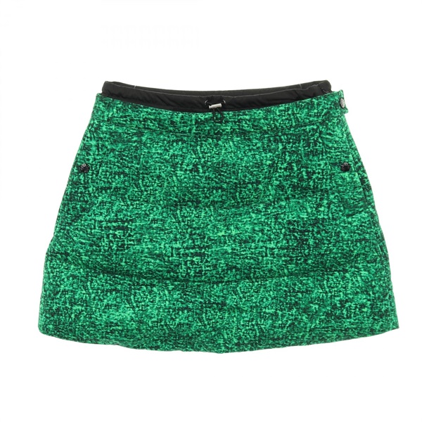 MONCLER GENIUS 1 JW ANDERSON mini skirt #40 cotton Green Black Used Women