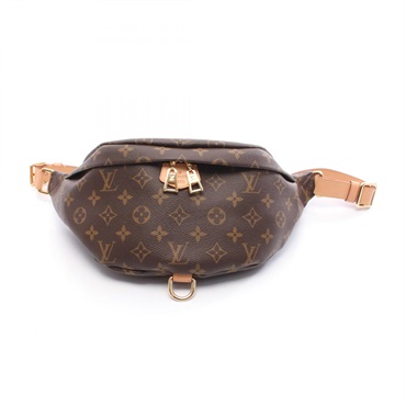 LOUIS VUITTON Bum Waist belt bag M43644 Monogram leather Brown Used unisex