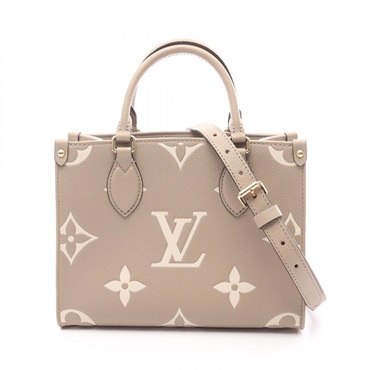 LOUIS VUITTON On the Go PM Bicolor crossbody Handbag M45779 Monogram empreinte