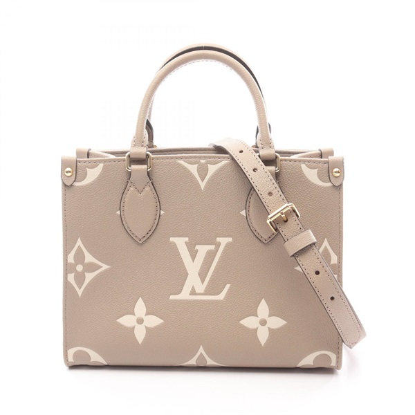 LOUIS VUITTON On the Go PM Bicolor crossbody Handbag M45779 Monogram empreinte
