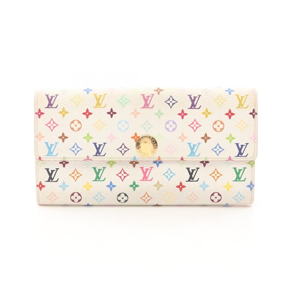 LOUIS VUITTON Portefeuille Sarah wallet M93532 Monogram Multicolore Blanc Used