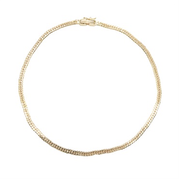 JEWELRY Double 6 side Curb link chain Bracelet 18KYG Yellow Gold Used unisex