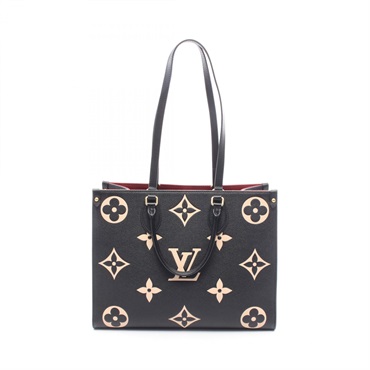 LOUIS VUITTON On the Go MM Bicolor Tote shoulder Bag M45495 Monogram empreinte