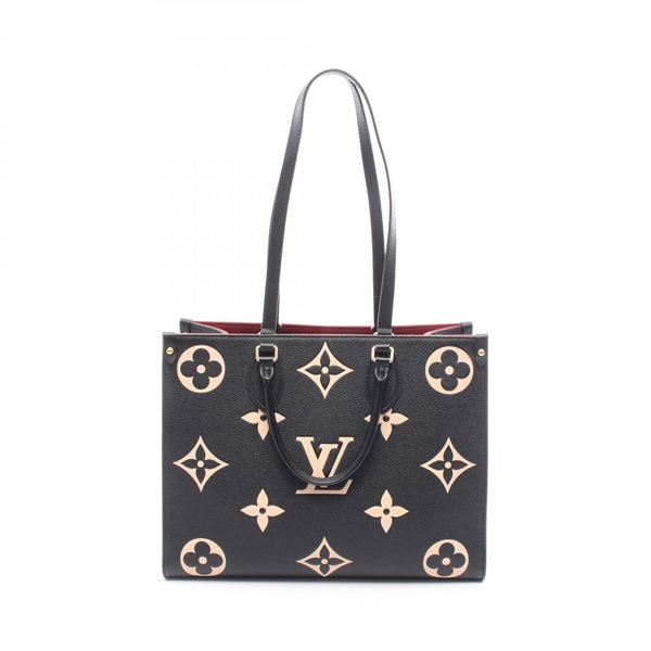 LOUIS VUITTON On the Go MM Bicolor Tote shoulder Bag M45495 Monogram empreinte