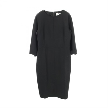 MAX MARA Long sleeve Dress knitwear 122605836 wool Black Used Women #44
