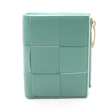 BOTTEGA VENETA Small Cassette Maxi Intrecciato Bi-fold wallet 742698 leather BV
