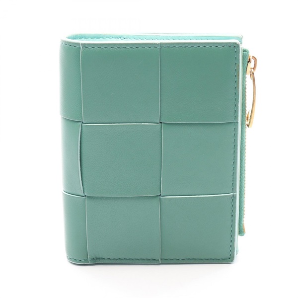 BOTTEGA VENETA Small Cassette Maxi Intrecciato Bi-fold wallet 742698 leather BV
