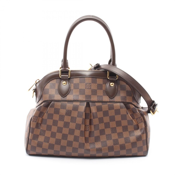 LOUIS VUITTON Trevi PM Shoulder Handbag N51997 Damier canvas leather Ebene Used
