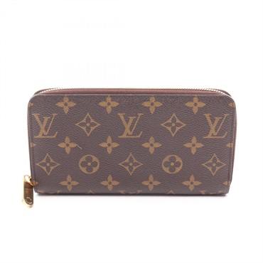 LOUIS VUITTON Zippy wallet Around long purse M60017 Monogram brown used LV