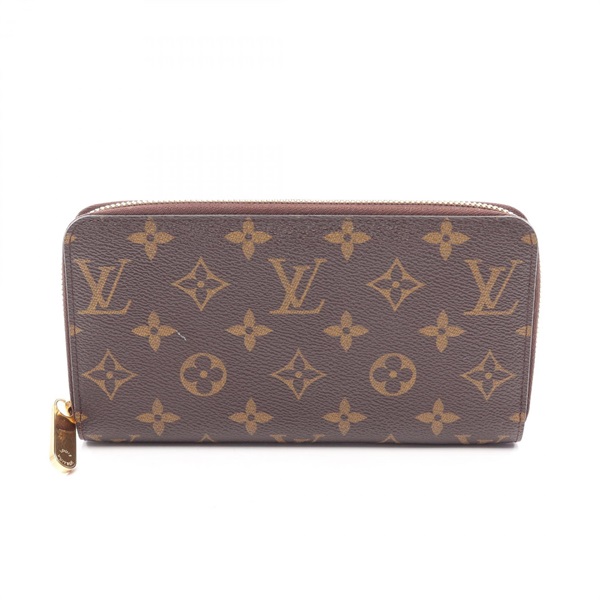 LOUIS VUITTON Zippy wallet Around long purse M60017 Monogram brown used LV