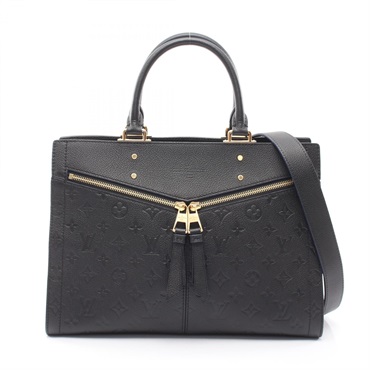 LOUIS VUITTON Sully MM Shoulder Handbag M54273 Monogram empreinte leather Black