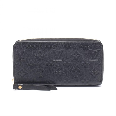 LOUIS VUITTON Zippy wallet Around long purse M61864 Monogram empreinte Noir used