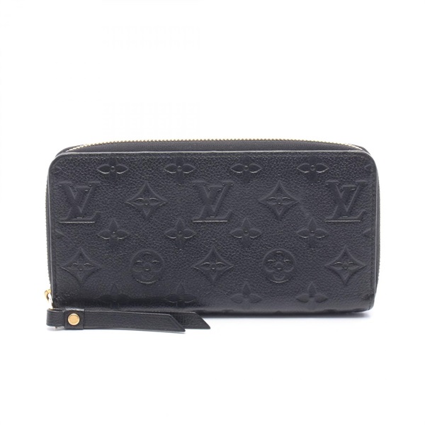 LOUIS VUITTON Zippy wallet Around long purse M61864 Monogram empreinte Noir used