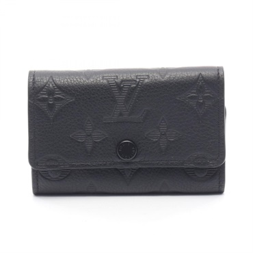 LOUIS VUITTON Multicles 6 key holder M14825 Monogram Shadow leather Noir Used