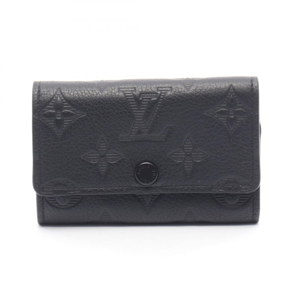 LOUIS VUITTON Multicles 6 key holder M14825 Monogram Shadow leather Noir Used