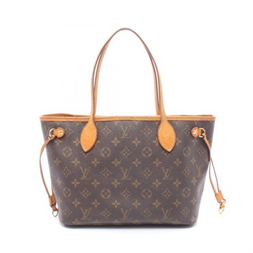 LOUIS VUITTON Neverfull PM Tote hand Bag M40155 Monogram canvas leather Brown