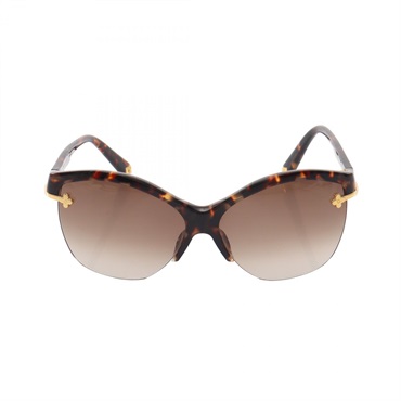 LOUIS VUITTON Gradient lenses Sunglasses Z0295E Plastic Brown Black Used Women
