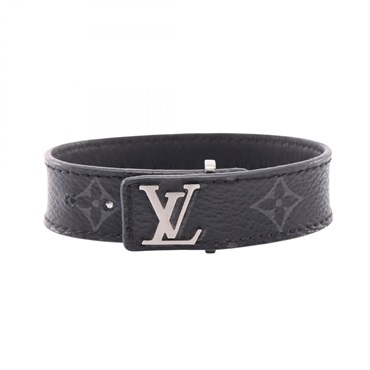 LOUIS VUITTON Bracelet LV Slim M6456 Monogram eclipse canvas  Black Used mens