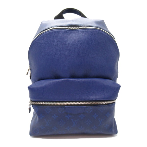 LOUIS VUITTON Discovery Backpack M30229 Taigarama Canvas Cobalt Used Women LV