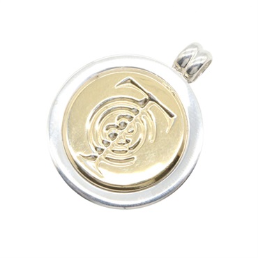 TIFFANY＆CO T&C Pendant Top 18KYG Yellow Gold Stainless Steel Used unisex