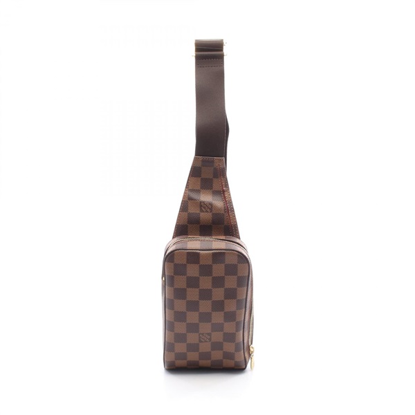 LOUIS VUITTON geronimos Waist bum belt bag N51994 Damier canvas Brown Ebene Used