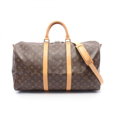LOUIS VUITTON Keepall Bandoulière 50 Shoulder Hand bag M41416 Monogram Used LV