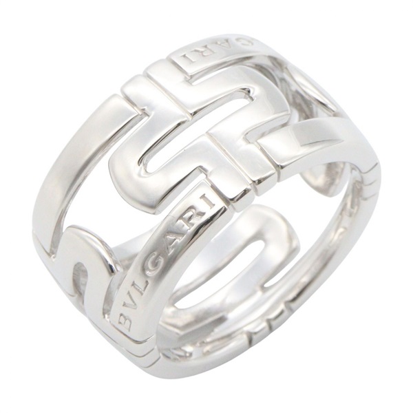 BVLGARI Parentesi Ring 18KWG White Gold Used unisex US size 5.5 #51