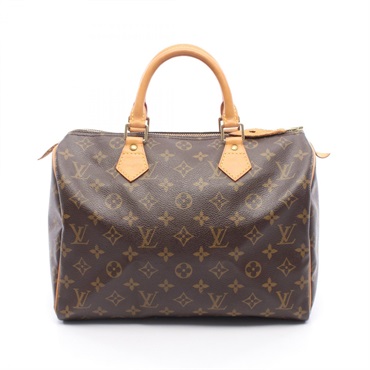 LOUIS VUITTON Speedy 30 Handbag M41526 Monogram leather Brown Used Women