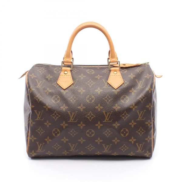 LOUIS VUITTON Speedy 30 Handbag M41526 Monogram leather Brown Used Women