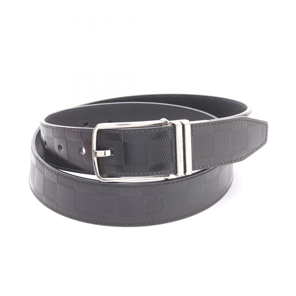 LOUIS VUITTON Ceinture Boston belt M9674 Damier Infini leather Onyx Used mens
