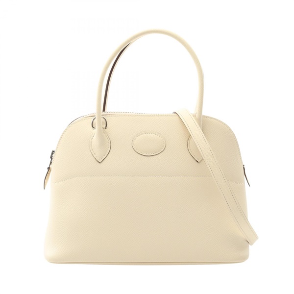 HERMES Bolide27 Shoulder Handbag Epsom leather Beige Nata Used Women SHW Y