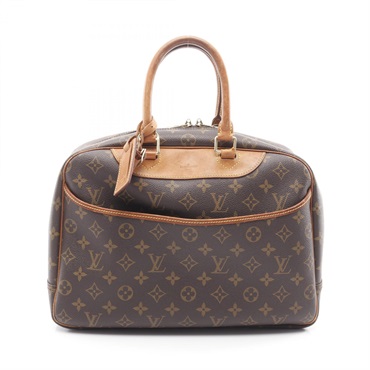 LOUIS VUITTON Deauville Bowling Vanity Handbag M47270 Monogram Canvas Used Woman