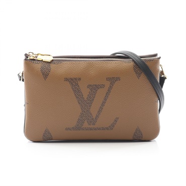 LOUIS VUITTON Pochette double zip crossbody Bag M69203 Monogram Giant Reverse