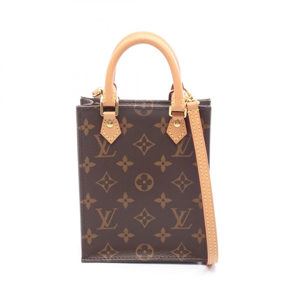 LOUIS VUITTON Petit Sac Plat Shoulder Handbag M69442 Monogram canvas Used Women