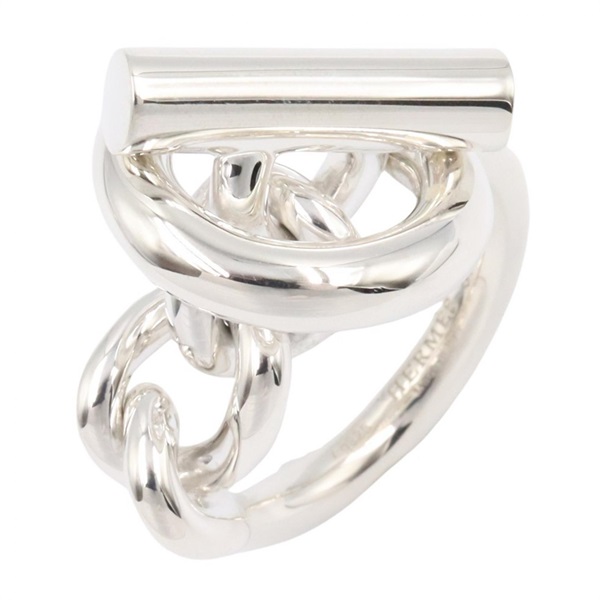 HERMES Croisette Ring Silver925 Silver Used women US size 6.5 #54