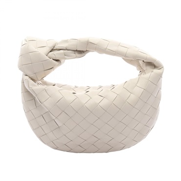 BOTTEGA VENETA mini jodie Handbag leather White Used Women