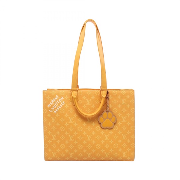 LOUIS VUITTON Sac Plat 24H Shoulder Tote Handbag M12683 Monogram Heritage Used