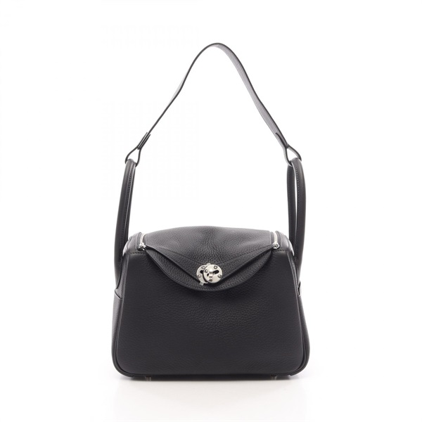 HERMES Lindy 26 Shoulder Bag G Taurillon Clemence Caban preowned Women SHW