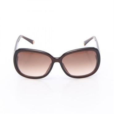 LOUIS VUITTON sunglasses eyewear Z0459E Plastic Brown Used Women LV